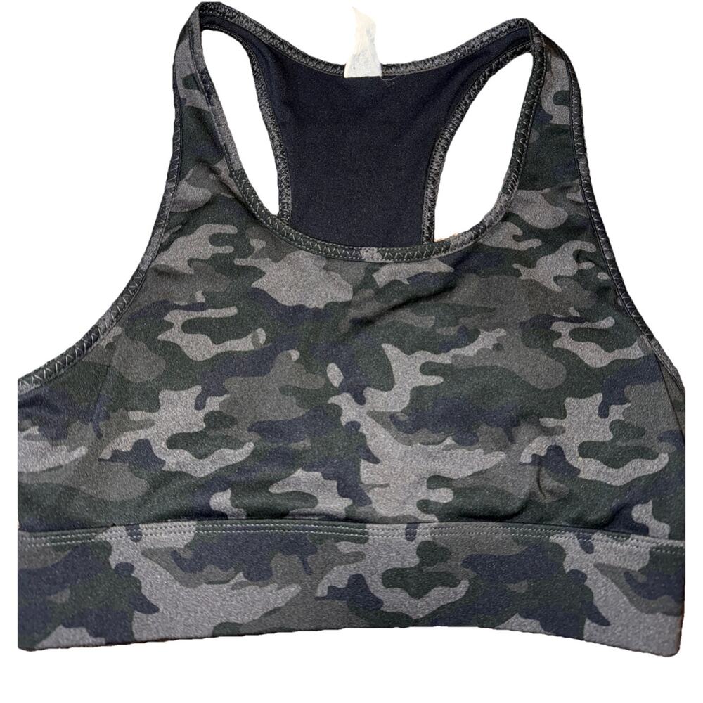 Fabletics No Bounce High Impact Sports Bra Camo Size XS EUC